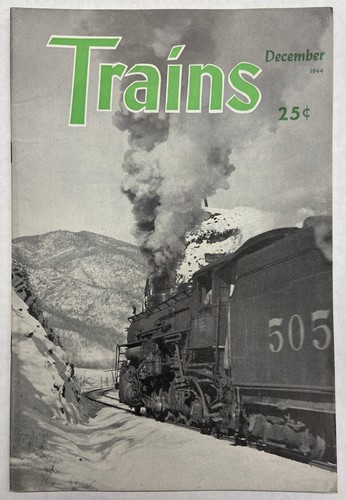 Lot of 12 Trains Magazines January-December 1944