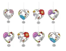 Ganz E3 Valentine's Love's Garden Ornament 3.8''H Heart Ornament - Choose Design