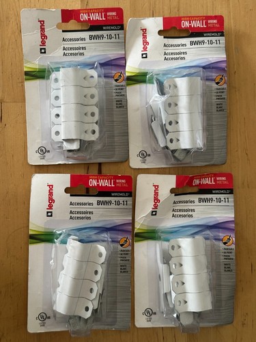 4 Packs - Legrand Metal Raceway Extending Power On-Wall Accessory Kit ...