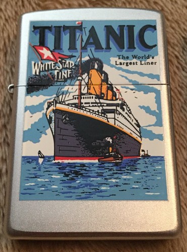 titanic zippo lighter 3 pack, new&never lit!