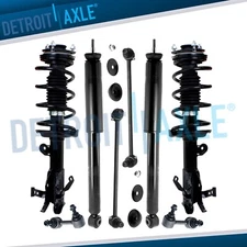 Front Struts w/Coil Spring Rear Shocks Sway Bars for 2013 2014 2015 Honda Civic