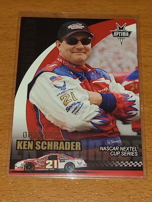 NASCAR KEN SCHRADER 2006 PRESS PASS OPTIMA GOLD #G18 067/100