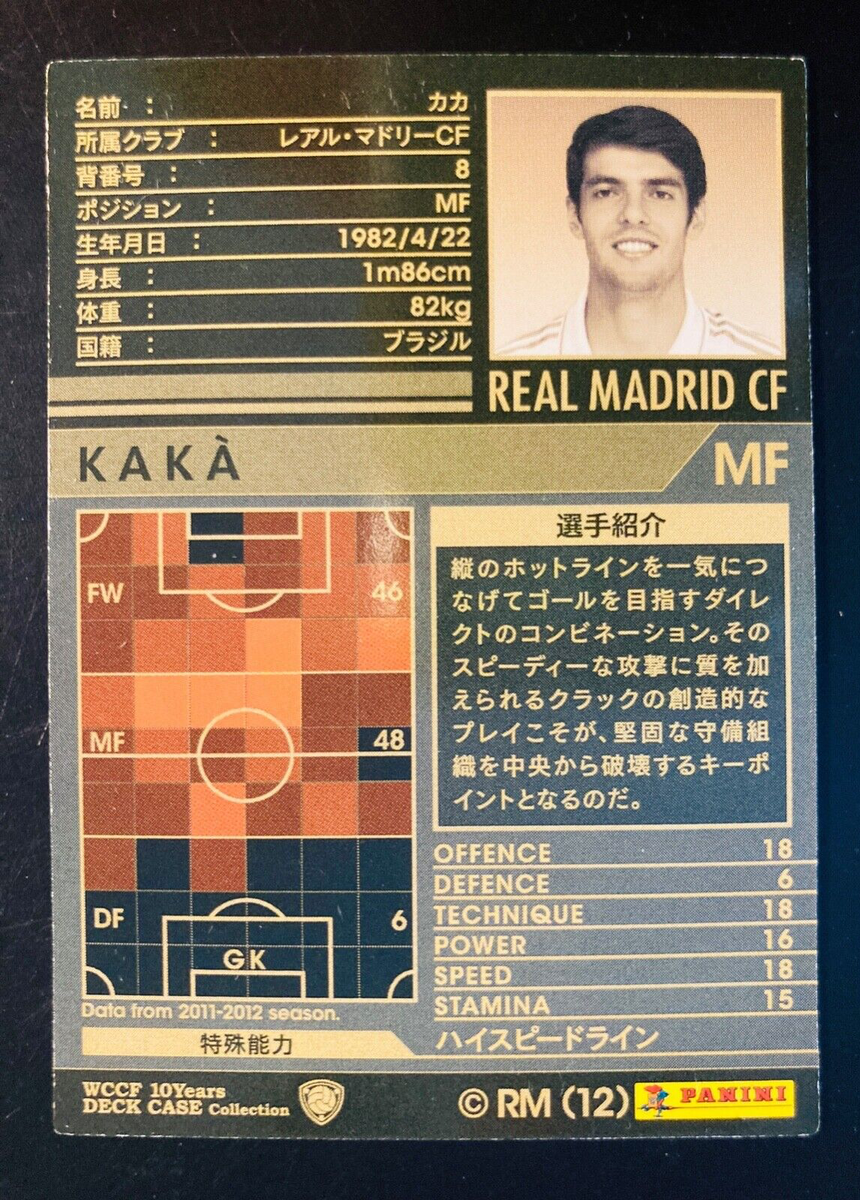 WCCF EXTRA、KOLE 2011-12 Panini WCCF EXTRA 10 Yrs Deck Case Coll. Kaka Real Madrid