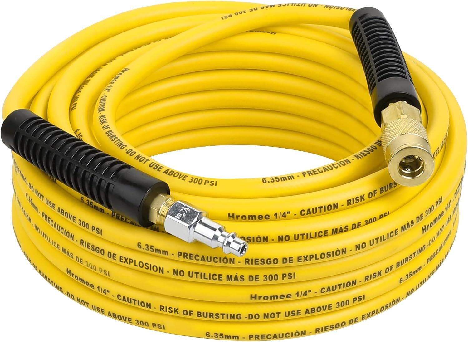 Hose 1/4 Inch X 50 Feet Hybrid Hose With Fittings 1/4" Indus