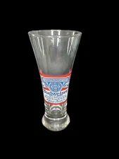 Budweiser KING OF BEERS Bar Glass w Anheuser Busch St. Lous, MO Logo