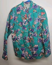 Vintage Two Potato of Laguna Beach 70s Quilted Jacket Floral Hawaiian Coat