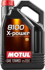 Motul 8100 X-Power 10W60 100% Synthetic Engine Oil 5 Liter (106144)