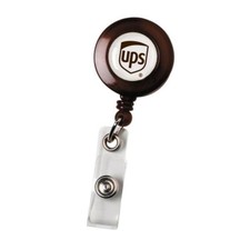 new UNITED PARCEL SERVICE easy-release RETRACTABLE BADGE HOLDER 30" clip ID