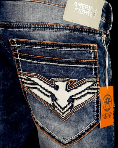 $118 AMERICAN FIGHTER UFC Mens Jeans 