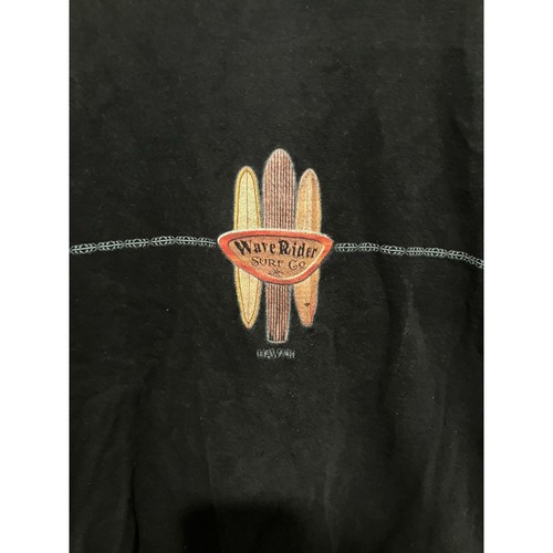 Wave Rider Surf Co. Men's T-Shirt, Black, Large - Picture 2 of 3