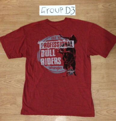Wrangler  PBR  Short Sleeve MQ7700R Back & Front Screen-Printed T-Shirt