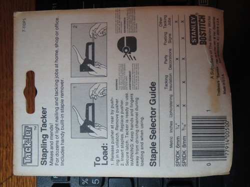 Bostitch / STANLEY 1000 Staples -1/4” Made in USA Model# SP6DK 1/4" - Picture 2 of 3