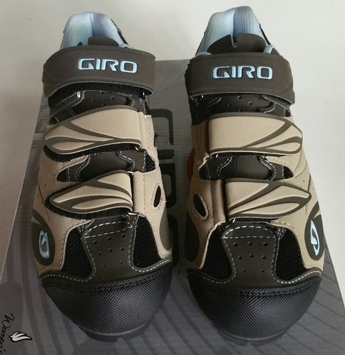 Giro Riela Khaki/Brown/Sky Women's Cycling Cleat Shoe EU 37 OR 38 NIB - Picture 4 of 6