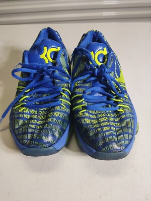 Nike KD Kevin Durant GS SPRITE Hyper Volt Blue Yellow Stripe Low Top  Youth