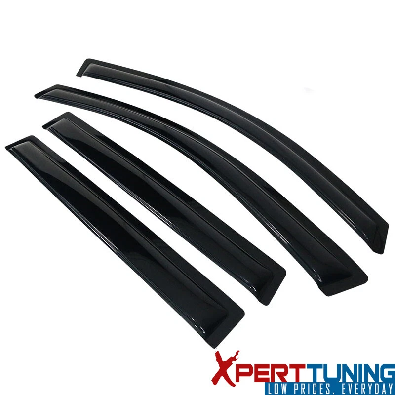 Compatível com 07-13 Acura MDX YD2 viseiras de janela defletor protetor de chuva vento conjunto com 4 peças acrílico - Imagem 3 de 4