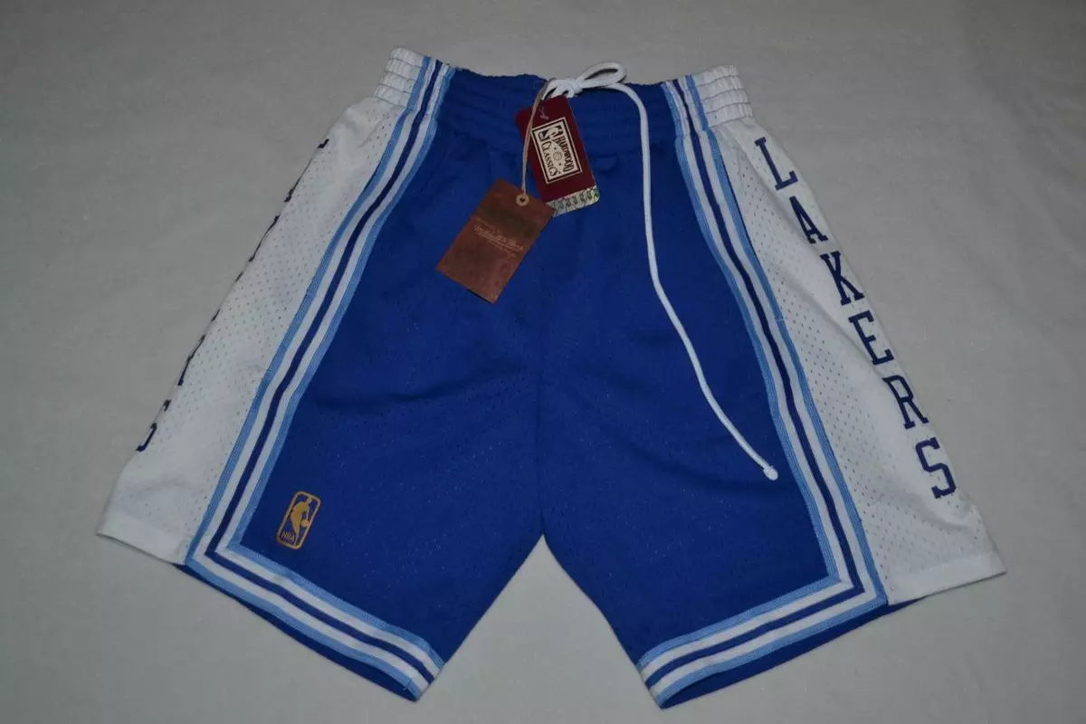 Blue laker shorts outlet