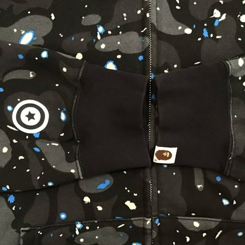 BAPE Space camo tiger full zip hoodie Black A Bathing Ape Size 2XL - Picture 6 of 8