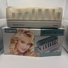 Conair Ready Set Go HS5B Professional Hot Hair Rollers Set 1990s Pageant wedding