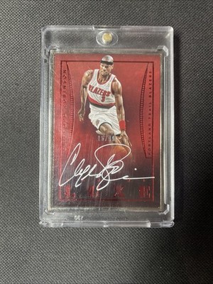 2014-15 Panini Luxe On Card White Auto #L-CR Clifford Robinson /49