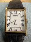 Vtg SEIKO V115-0BC0 SUP880 Solar Quartz Tank unisex dress watch Working
