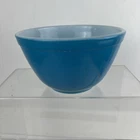 Vintage Pyrex #401  401 Primary Blue Nesting Mixing Bowl Glass Oven Ware