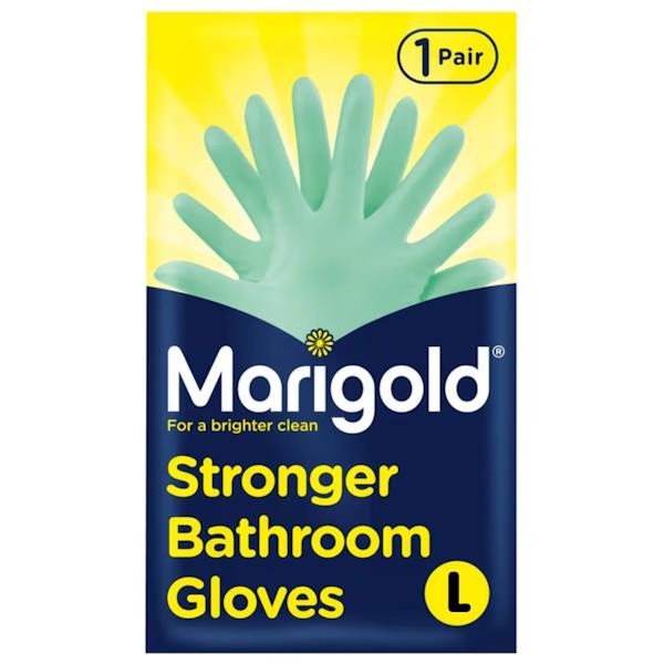 3 x Marigold Stronger Bathroom Gloves Large 1 Pair
