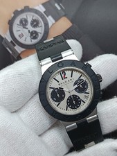 BVLGARI Aluminium AC38TA Chrono Unisex PANDA (Panna/Nero) Automatico