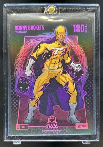 2025 Bo Jackson Battle Arena: Alpha Update Donny Buckets Hex Pink Foil #BF-7
