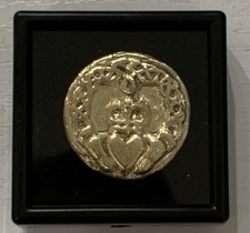 Custom Hand Poured Yellow Gold Claddagh Ingot 30.81 Grams From 18K Gold Jewelry 3836.19 per troy oz