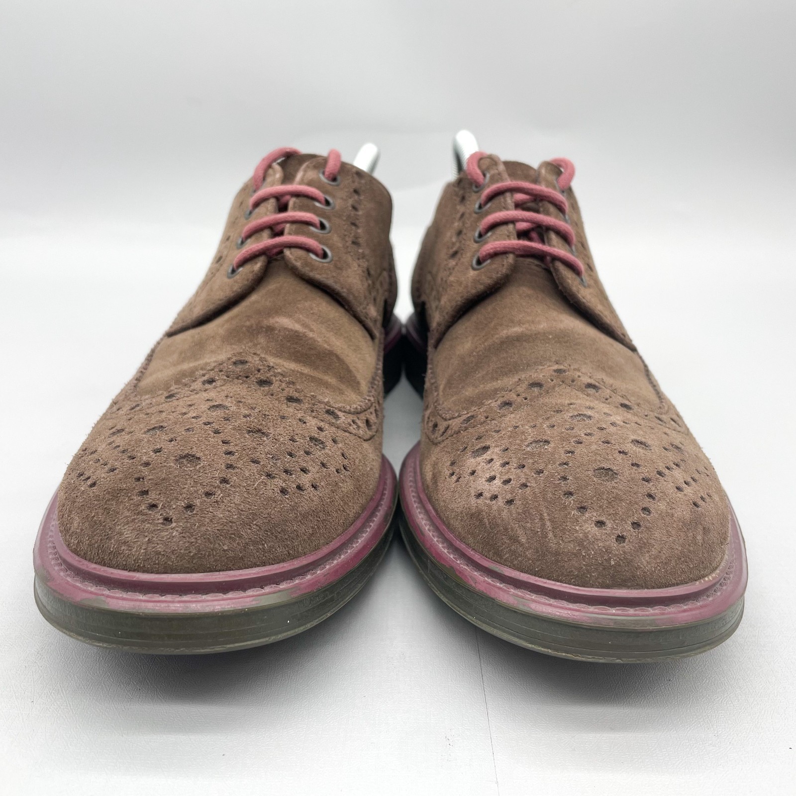 SAOLA Scarpe eleganti Oxford Hugo Boss da uomo 43 10 Bokio derby a coda di rondine in camoscio marrone stringate