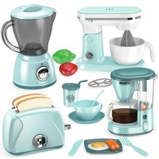 Play Kitchen Accessories, Play Kitchen Appliances Toy Set with Coffee Maker, ...