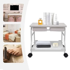 Nail Foot Bath Spa Portable Foot Bath Trolley for Pedicure Manicure Massage