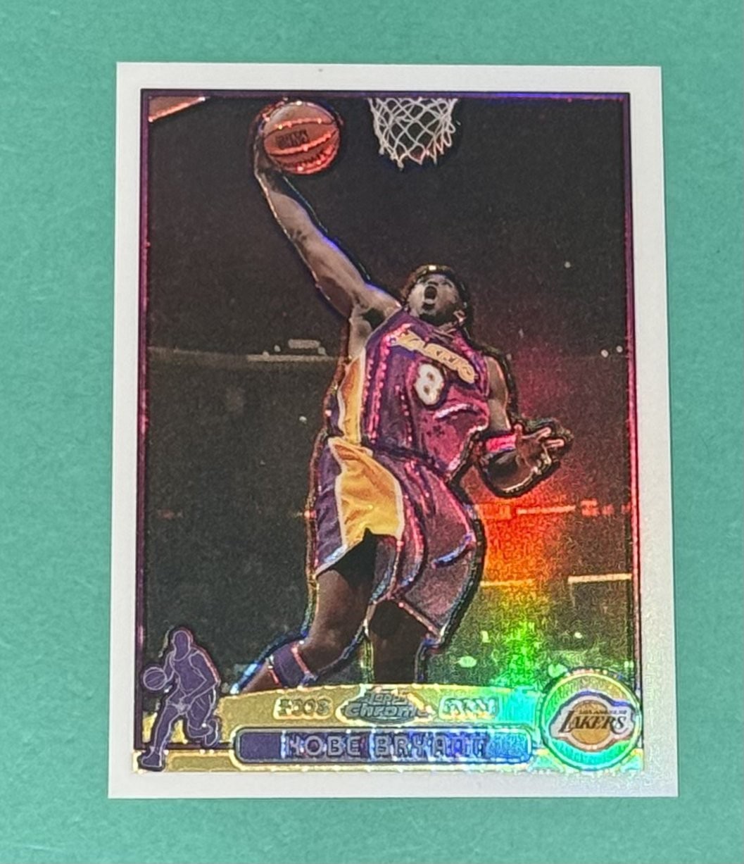 2003-04 TOPPS CHROME KOBE BRYANT #36 REFRACTOR LOS ANGELES LAKERS