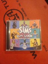 The Sims Livin' Large Expansion Pack CD Rom Game EA Games Maxis Simulated PC