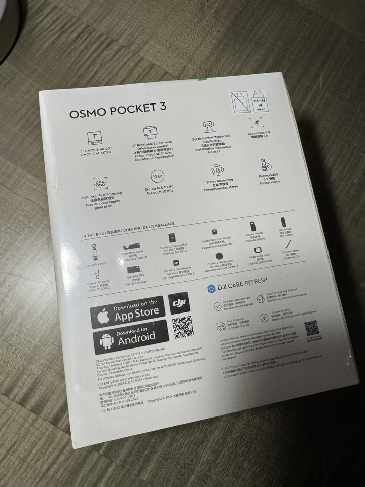 NEW DJI Osmo Pocket 3 Creator Combo 1 Inch CMOS Pocket Gimbal Camera 4K 120fps - Image 3 of 4