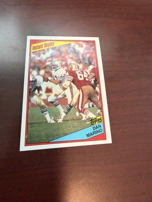 1984 Topps Instant Replay #124 Dan Marino Rookie Card