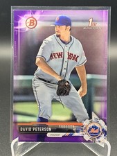 David Peterson 2017 Bowman Draft Chrome 203/250 Purple Refractor #BDC-78 Mets