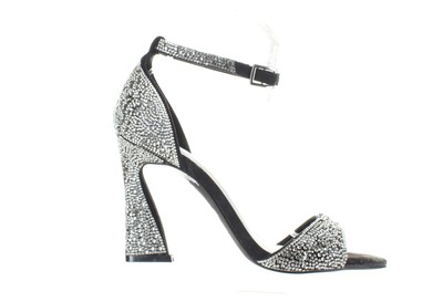 JLO by Jennifer Lopez Womens Irma Black Ankle Strap Heels Size 6 (7746927)
