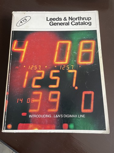 Leeds & Northrup Gesamtkatalog - Wirbelsäule gebrochen sieht aber komplett aus 1973