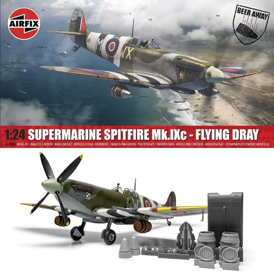Airfix 17001A 1:24th scale Supermarine Spitfire Mk.IXc Flying Dray - Image 2 of 3