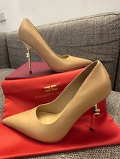 ELISABETTA FRANCHI SCARPE DÈCOLLETÈ DI LUSSO DA DONNA - 40 - Beige - NUOVE