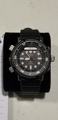 Seiko Prospex Arnie SNJ025 Solar Ana-Digi Diver 200M Black Watch Only