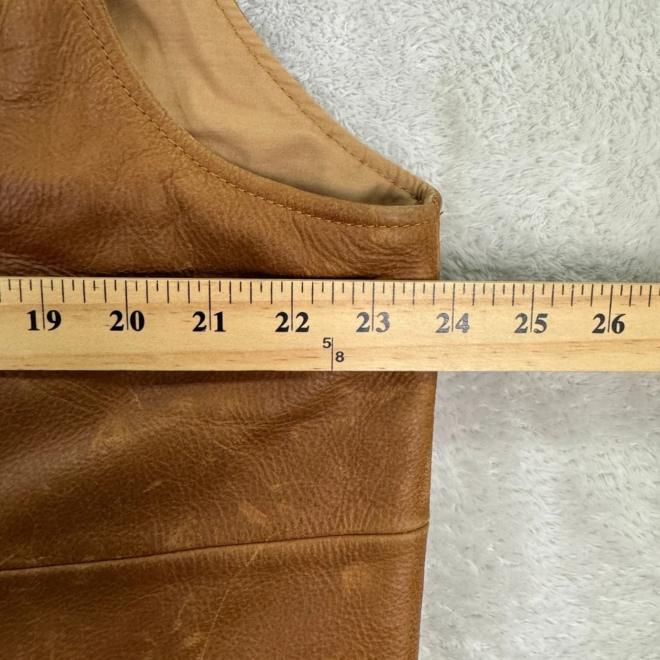 Coronado Leather Handmade Holster Vest Mens 48T Brown Full Grain Western Buffalo - Image 4 of 4