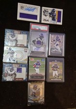 10 Adrian Peterson Cards 3 Patches, 3 RC, 1 2011, 2, 1 psa PlayBook AP 5/5 Lot