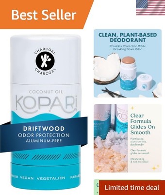 Refresh with Coconut Oil & Driftwood Charcoal Odor Protection - 2 oz Deodorant