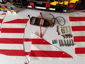 Vintage Lego Pirates BLACK SEAS BARRACUDA #6285~Uncut/Unused Sails~100% COMPLETE