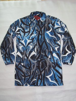 CLOT Alienegra Long Coach Jacket Lightning Blue Egra Size Small NEW! Edison Chen