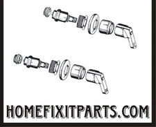 American Standard  Valve Lever Handle trim Set with Stems Chrome Finish