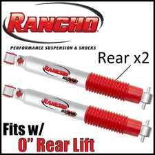 Rancho Rs9000xl Rear Gas Shock Absorbers Pair Fits 2006-2010 Hummer H3 W0 Lift