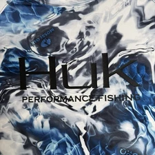 Huk Mossy Oak Pursuit Performance Fishing Shirt Camo Long Sleeve Mens Sz Medium